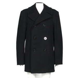 Vintage Navy WW2 Kersey 6 Button US Wool Peacoat 1940s Size 38R Men's Naval /944